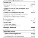 CV for English Teaching Job