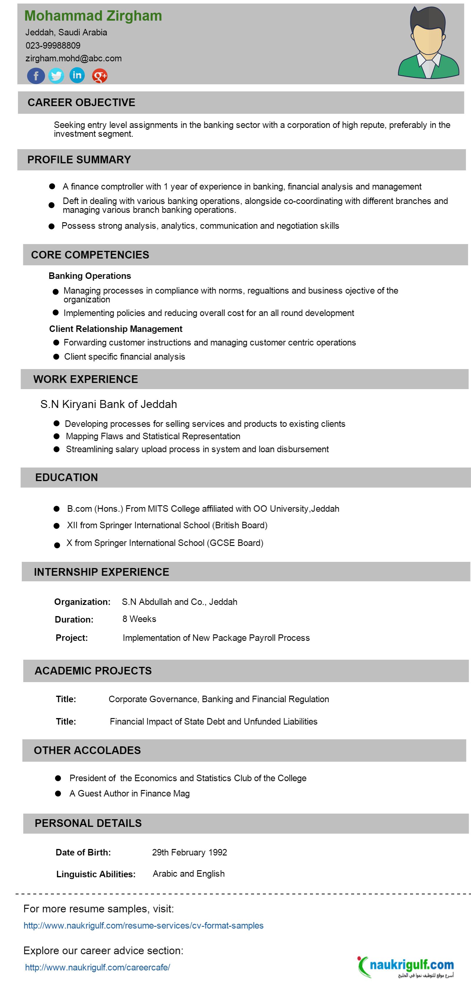 Tips To Write a Resume for a Banking and Finance Job ...